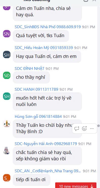 Feedback học viên 1