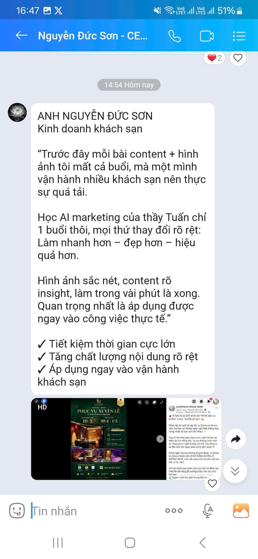 Feedback học viên 5