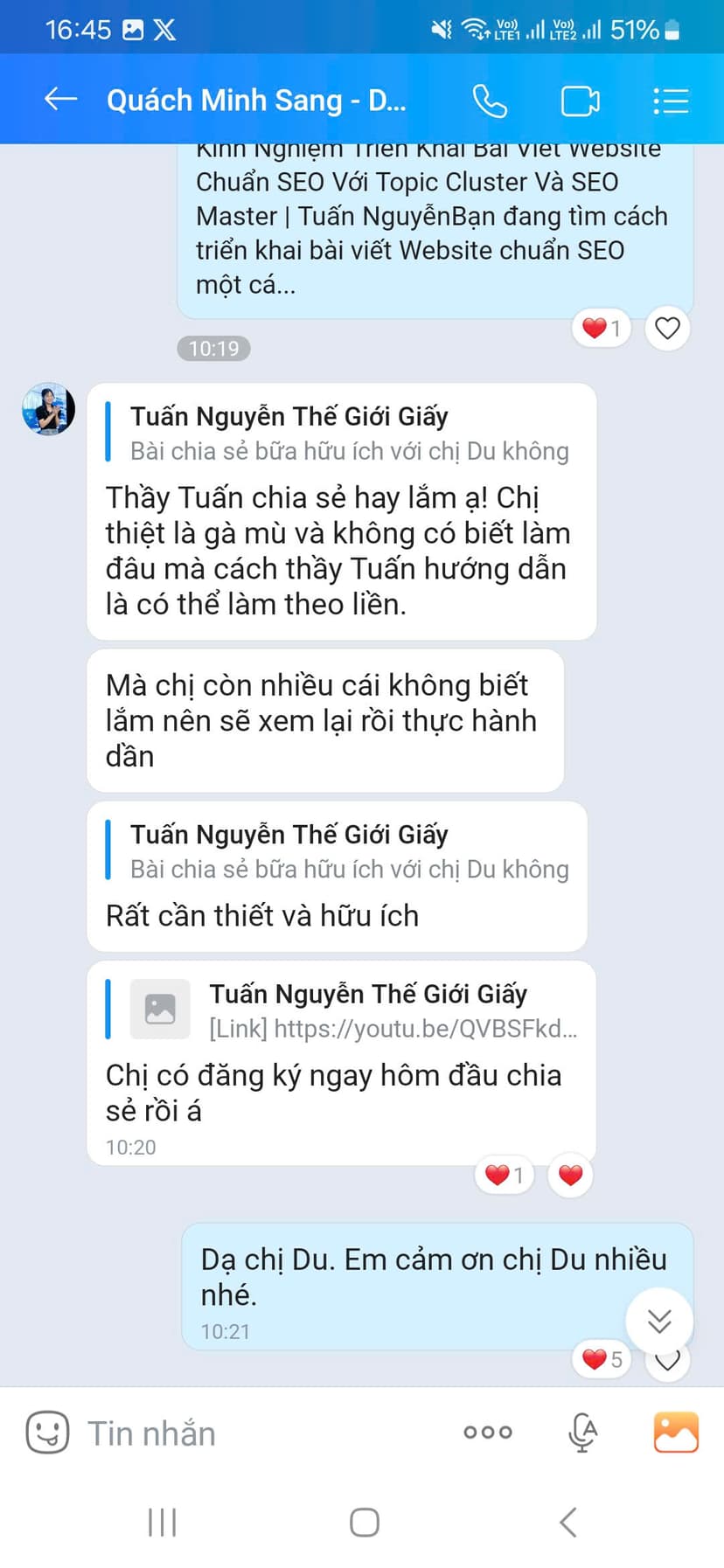 Feedback học viên 7